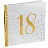 Image de Livre d'or anniversaire blanc et or 18ans (x1) REF/6185