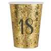 Image de 10 gobelets carton âge 18 ans 27cl or - chalayer 000678800000018