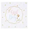 Image de 20 serviettes papier baby gender 33cm blanc - chalayer 000765500000099