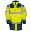 Image de Parka Haute Visibilité PALERME Taille XXXL Coloris Jaune/Bleu Marine - PALERME06