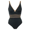 Image de Janine Robin Maillot de bain 1 pièce classique plongeant Noir Janine Robin 44