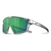 Image de Julbo - Fury Mini - Spectron 3 - Lunettes de soleil enfant Gris Translucide Brillant - S3CF - Smoke / Green Flash