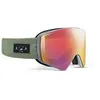 Image de Julbo - Razor Edge Reactiv 1-3 - Masque ski Gris / Vert - Reactiv High Contrast 1-3 Flash Rouge