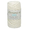 Image de Fil macramé tressé - Blanc - 5mm X 40m - 90% coton naturel recyclé
