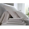 Image de Blanc des Vosges Taie de Traversin en Percale Finition Bourdon - Lin 90 x 190 cm