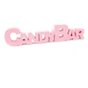 Image de déco table candy bar rose 27 cm - hobi dec825ro
