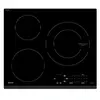 Image de Sauter SPI4362B - Table de cuisson à induction - 3 plaques de cuisson - Niche - largeur : 56 cm - profondeur : 49 cm - avec garniture avant en acier