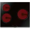 Image de BPV6320B - Vitrocéramique - 3 plaques de cuisson - Niche - largeur : 56 cm - profondeur : 49 cm - noir