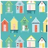Image de Tissu coton Dashwood Summer Fun abris de plage vendu au mètre(...) - fun bleu
