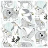 Image de Tissu coton Dashwood metallic animaux d'hivers vendu au mètre(...) - 0001 Blanc
