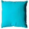 Image de - Coussin uni effet Bachette déhoussable - 40 x 40 cm - Turquoise