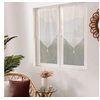 Image de Paire de Vitrages Pointes "Basic" 60x90cm Blanc
