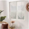 Image de Paire de Vitrages Pointes "Basic" 60x120cm Blanc