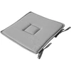 Image de - Galette de chaise uni effet Bachette - 40 x 40 cm - Gris