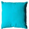 Image de - Coussin uni effet Bachette déhoussable - 60 x 60 cm - Turquoise