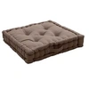Image de Coussin de sol garni - 50 x 50 cm - 100 % coton Taupe