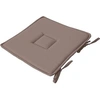 Image de - Galette de chaise uni effet Bachette - 40 x 40 cm - Marron