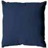 Image de - Coussin uni effet Bachette déhoussable - 40 x 40 cm - Bleu Marine