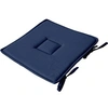 Image de - Galette de chaise uni effet Bachette - 40 x 40 cm - Bleu Marine