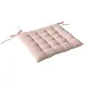 Image de Galette de Chaise Piquée Uni "Panama" 38x38cm Vieux Rose