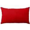 Image de Coussin déco Panama Coton indien 30x50cm Rouge