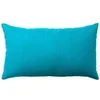Image de Coussin déco uni Coton indien 50x30cm Turquoise