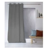 Image de - Rideau uni effet bachette - 135 x 240 cm - Gris
