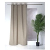 Image de - Rideau uni effet bachette - 135 x 240 cm - Taupe