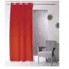 Image de - Rideau uni effet bachette - 135 x 240 cm - Rouge