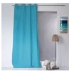 Image de - Rideau uni effet bachette - 135 x 240 cm - Turquoise