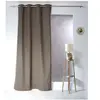 Image de - Rideau uni effet bachette - 135 x 240 cm - Marron