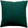Image de Coussin Déco Uni Déhoussable Panama Coton 40x40cm Vert Foncé