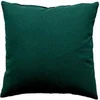 Image de Coussin Déco Uni Déhoussable Panama Coton 60x60cm Vert Foncé