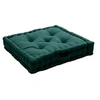 Image de Coussin de sol garni - 50 x 50 cm - 100 % coton Vert foncé