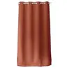 Image de - Rideau occultant Basic à 8 oillets - Longueur 240 cm x Largeur 140 cm - Orange terre cuite - Basic