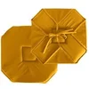 Image de Galette de Chaise Polyester 40x40cm Moutarde avec rabats