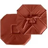 Image de Galette de Chaise Octogonale Polyester 40x40cm Terracotta