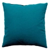Image de Coussin Déco Uni Déhoussable "Panama" 40x40cm Bleu Canard