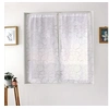 Image de Paire de Voilages Bordés "Galet" 60x90cm Gris & Blanc