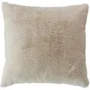 Image de Coussin déco Imitation Fourrure Polyester 40x40cm Beige