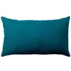 Image de Coussin déco Panama uni Coton indien 30x50cm Bleu Canard