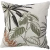 Image de Coussin Déco Mambo Plantes Tropicales Coton Recyclé 40x40 cm Multicolore