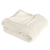 Image de Plaid Polaire Uni "Coral Fleece" 125x150cm Ecru