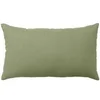 Image de Coussin Déco uni rectangulaire 30x50cm Coton Vert Olive