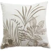 Image de Coussin à Motifs Natura 40x40cm Ecru Coton Recyclé