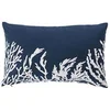Image de Coussin déco imprimé en coton recyclé 30x50cm Bleu Marine