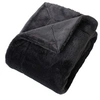 Image de Plaid Imitation Fourrure "Rabbit Pop" 125x150cm Anthracite