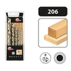 Image de Coffret 5 forets helicoïdaux hss bois 206.500.05