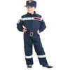 Image de Costume Pompier Français Enfant - Bleu - 116 cm