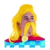Image de Set Perruque Et Moustache Assurancetourix - Jaune